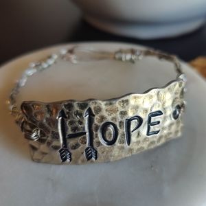 Metal Hope Bracelet Gold Silver